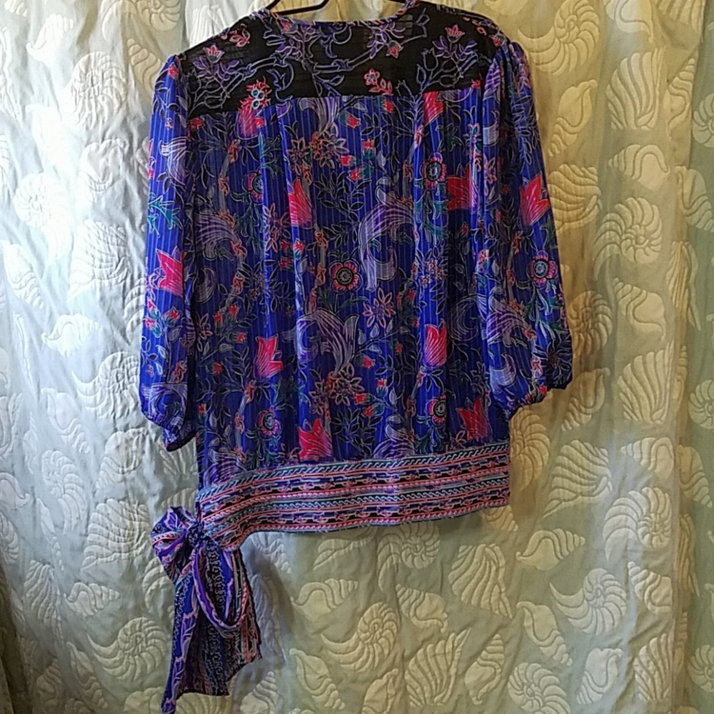 Vintage Mosaic georgette two piece dress - Picture 5 of 11